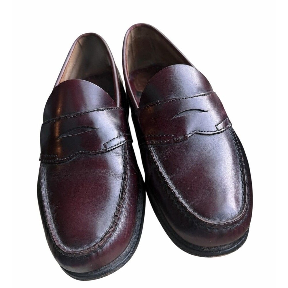 Vintage 90s GH Bass Orginal Maroon Burgundy Penny Loafers 90s Weejun y2k